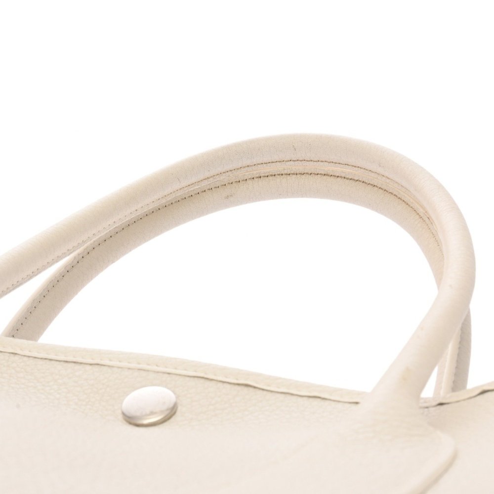 HERMES Garden Party PM White □N Stamp (circa 2010) Women's Negonda Handbag - Picture 5 of 11